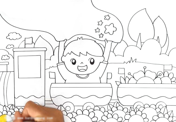 寻找祖国成长足迹的画-图2