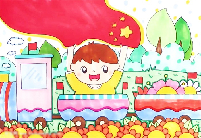 寻找祖国成长足迹的画