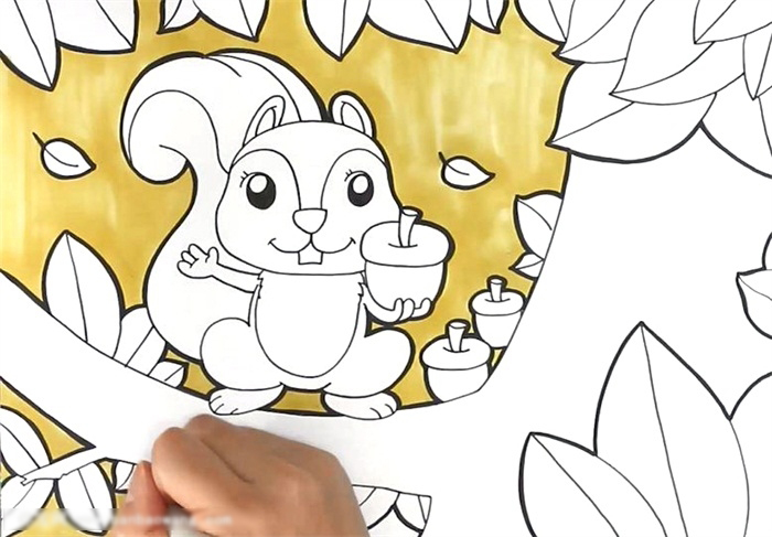 秋天儿童画-图3