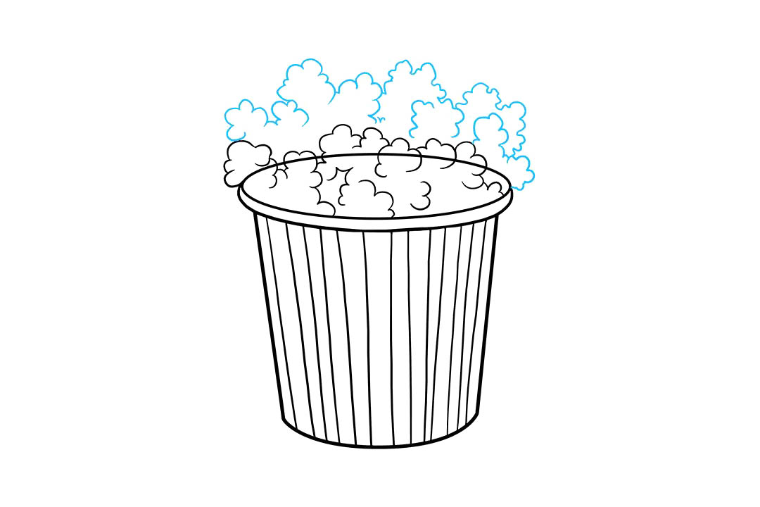 如何画爆米花简笔画-图7