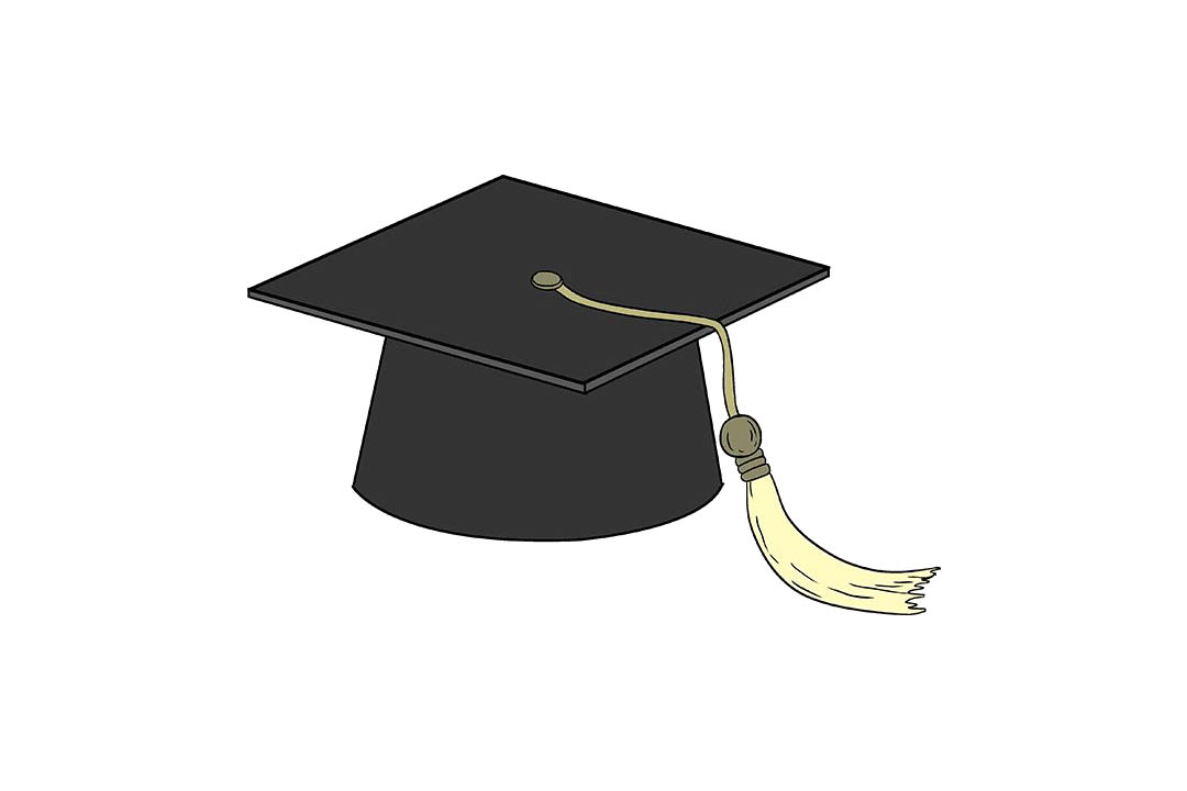 毕业帽怎么画