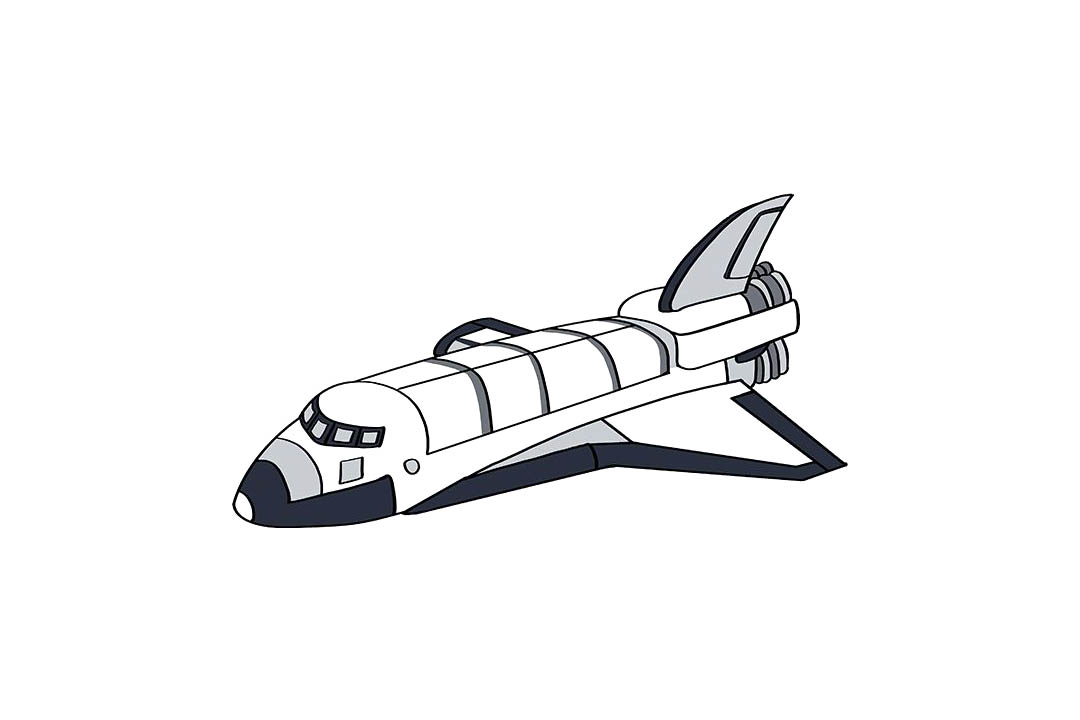 航天飞机怎么画
