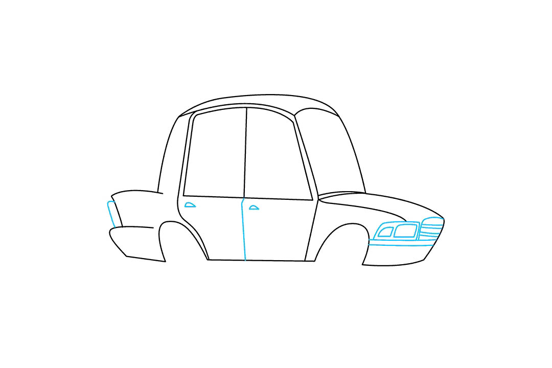 卡通警车怎么画-图5