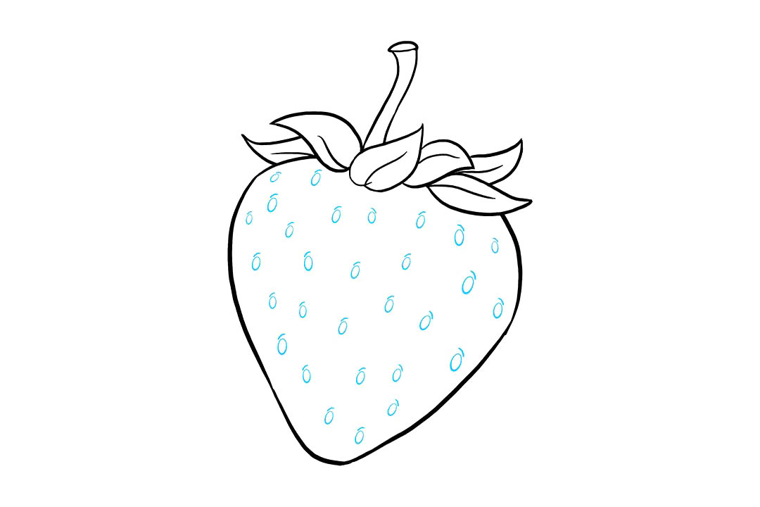 如何画草莓简笔画-图9