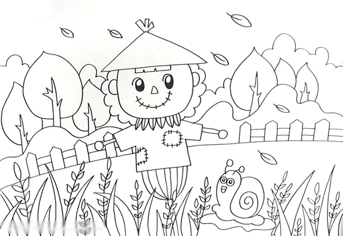 关于秋天的画优秀作品-图2