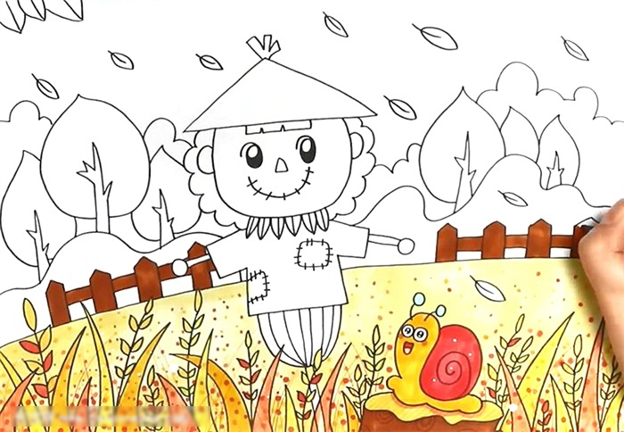 关于秋天的画优秀作品-图3