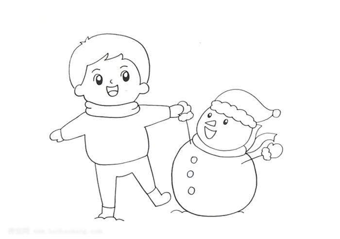 快乐的童年儿童画-图1