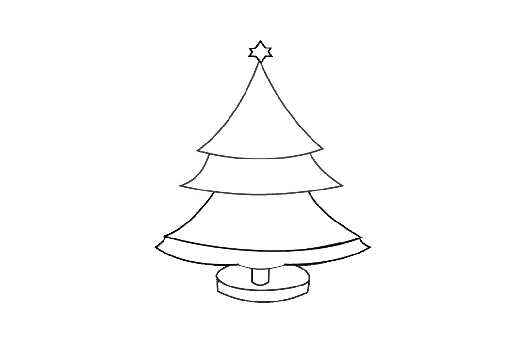 圣诞树怎么画（详细步骤）-图16
