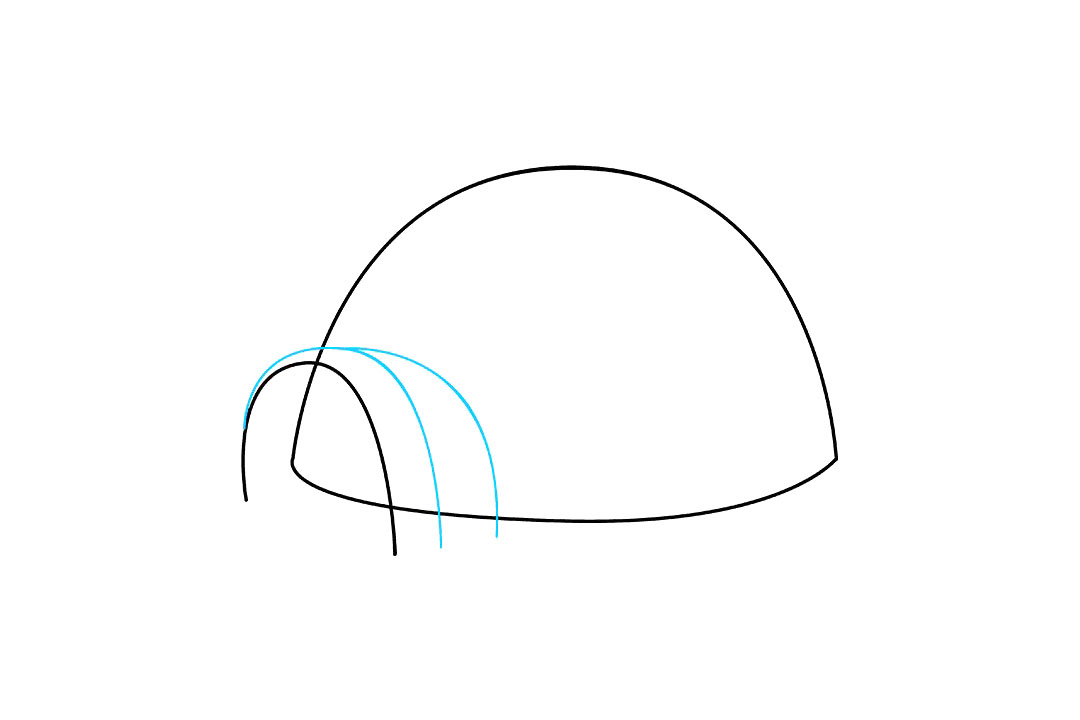 爱斯基摩人的冰屋怎么画-图4