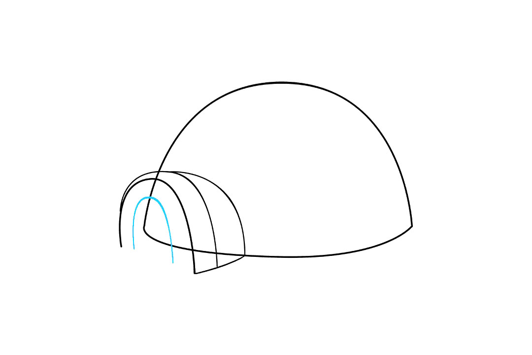 爱斯基摩人的冰屋怎么画-图6