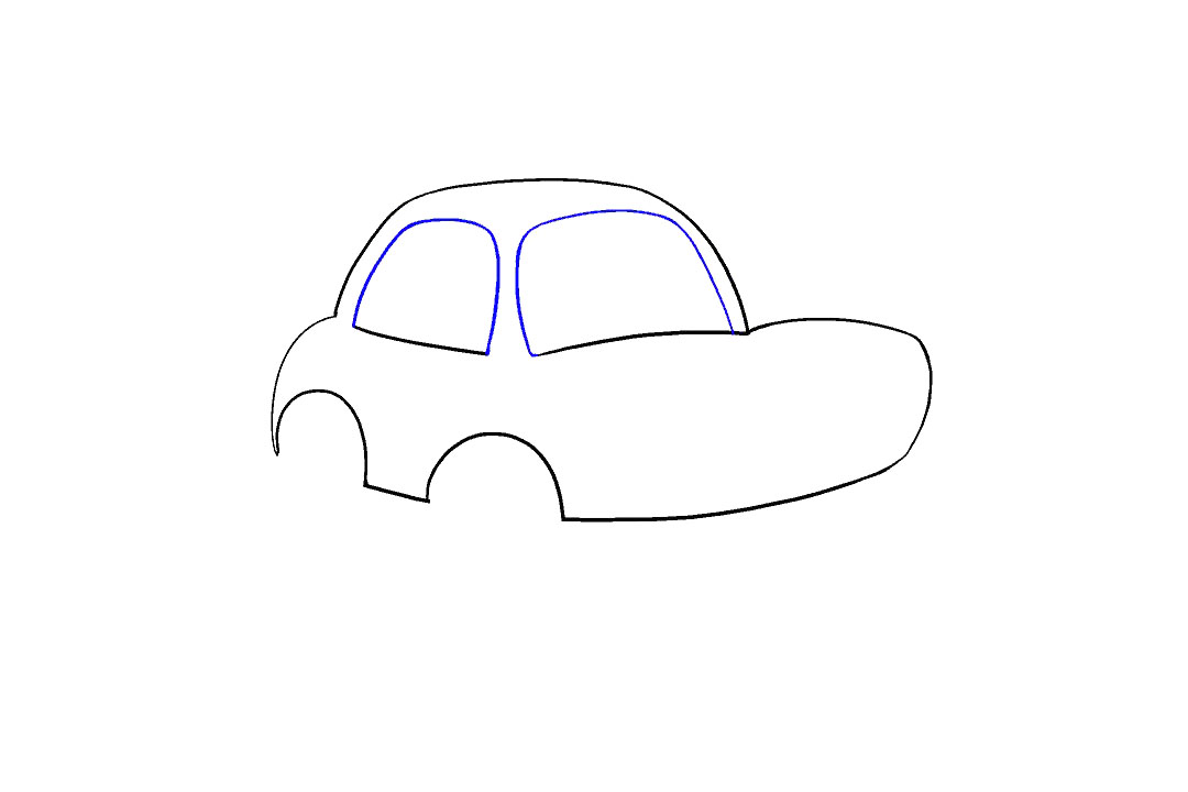 卡通小轿车怎么画-图6