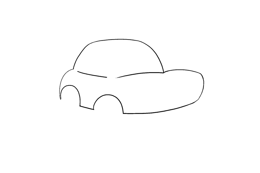 卡通小轿车怎么画-图5