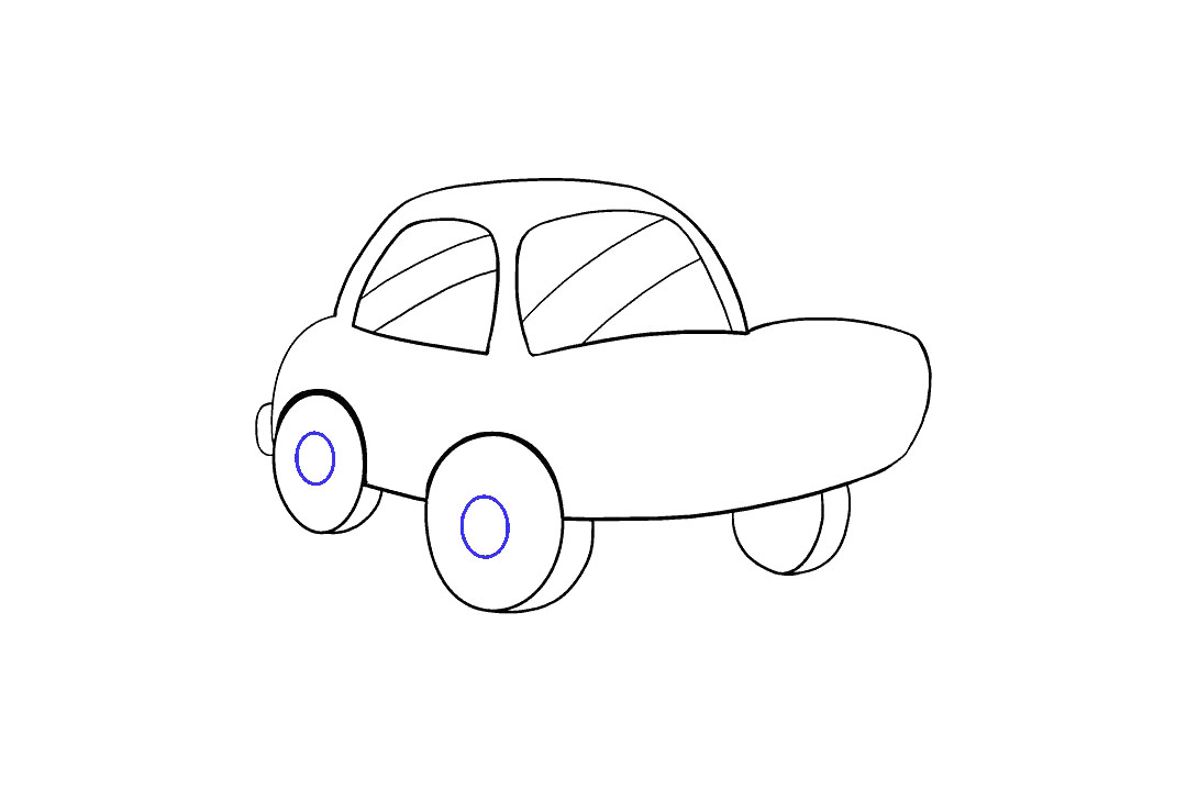 卡通小轿车怎么画-图10
