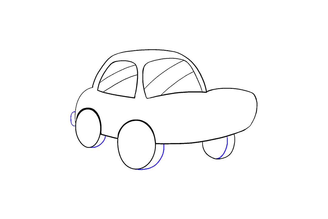 卡通小轿车怎么画-图9