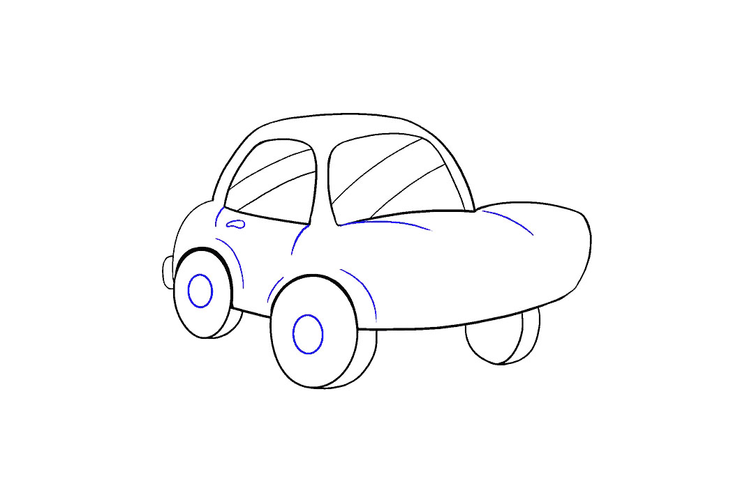 卡通小轿车怎么画-图11