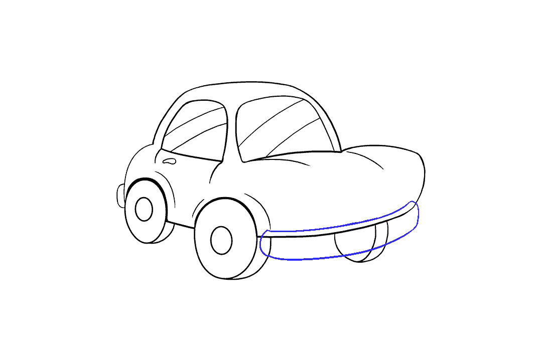 卡通小轿车怎么画-图12