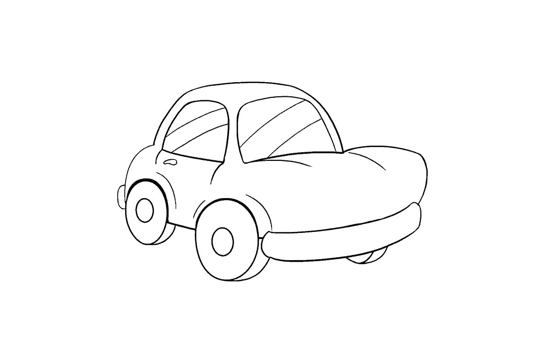 卡通小轿车怎么画-图13