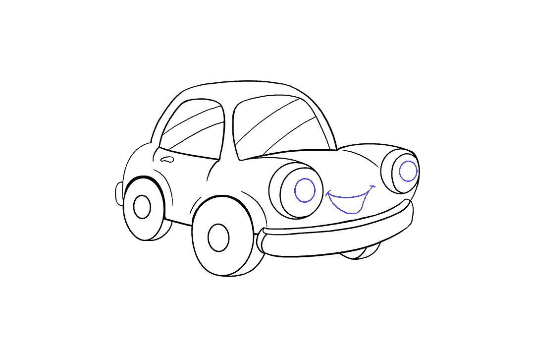 卡通小轿车怎么画-图16