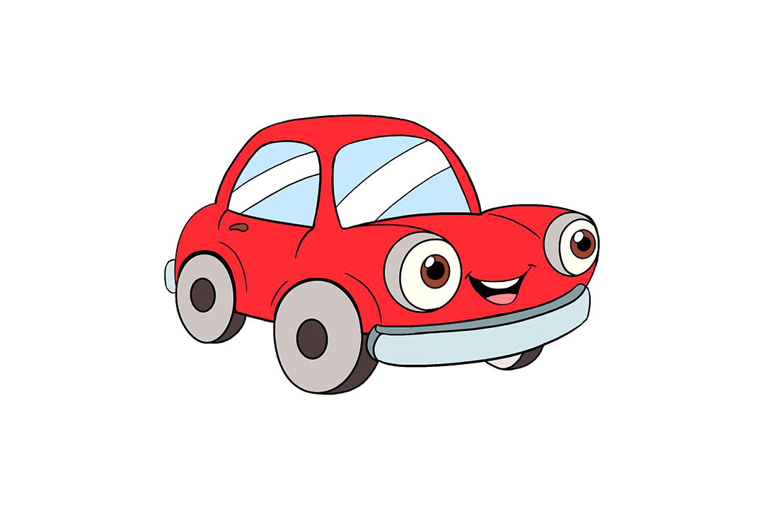 卡通小轿车怎么画