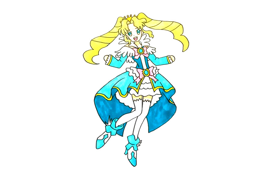 彩俐公主怎么画