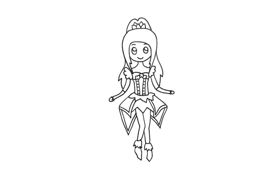 叶罗丽精灵梦陈思思怎么画-图3