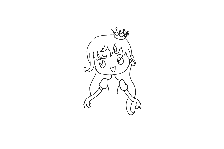 穿礼服的公主怎么画-图2