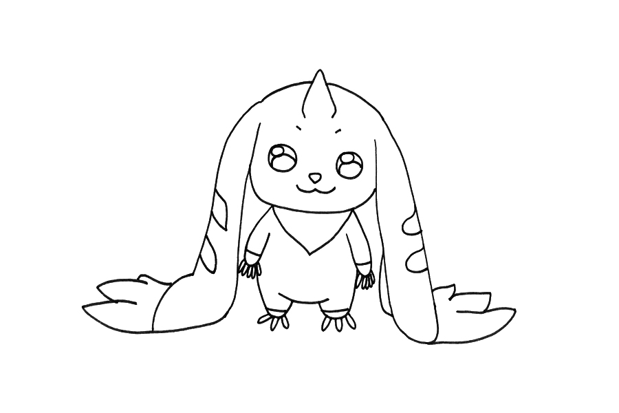 大耳兽怎么画-图3