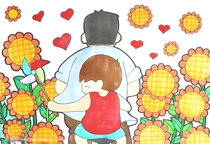 爸爸的本领儿童画-图4