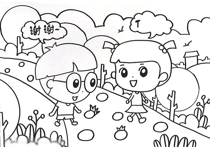 推广普通话宣传画怎么画-图2