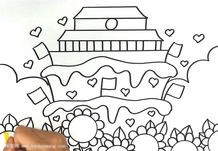 关于祖国生日的画-图2