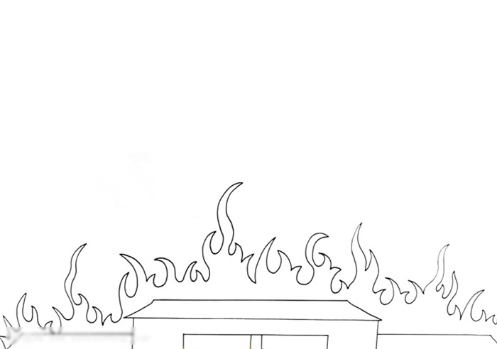 关于消防安全的画-图1
