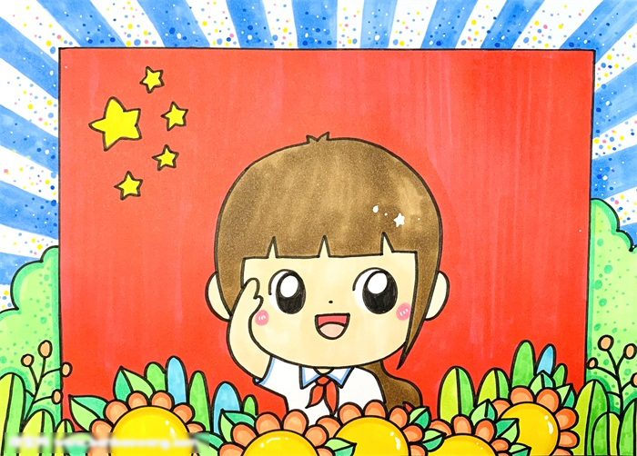 少先队员儿童画