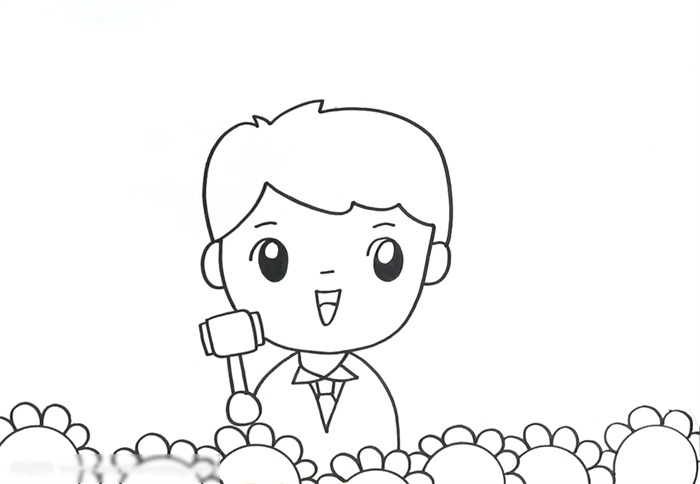 法制宣传儿童画的教程-图1