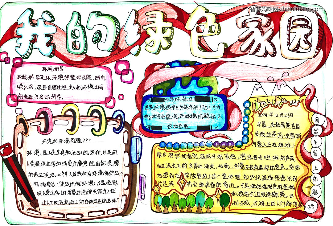 我的绿色家园手抄报优秀作品-图6