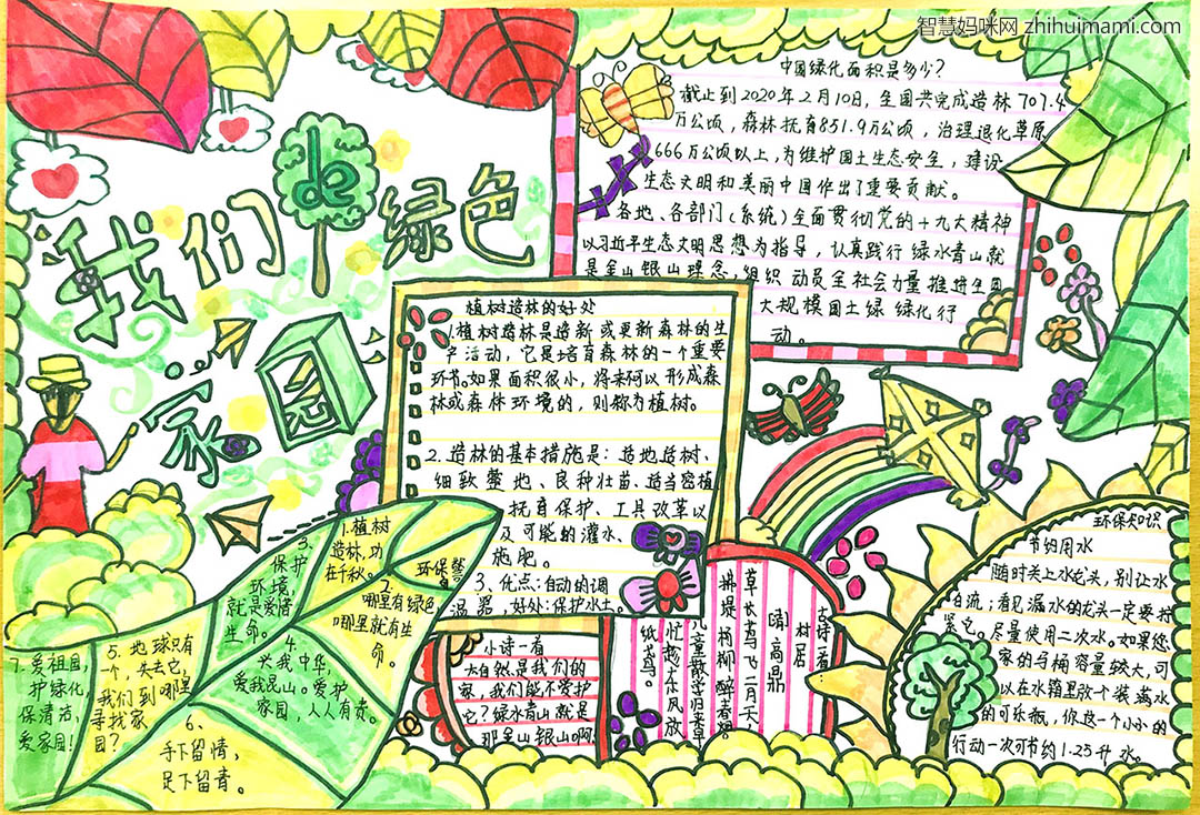 我的绿色家园手抄报优秀作品-图8