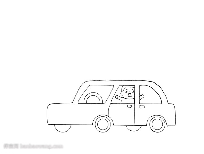 儿童外出安全手抄报-密闭车内-图1