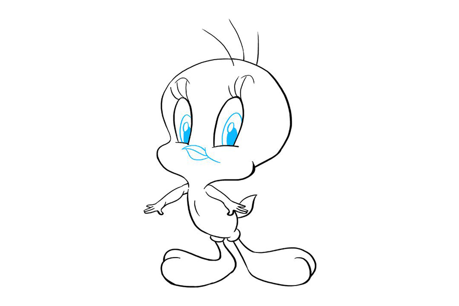 黄色小凤鸟怎么画-图9