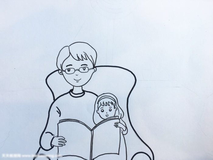 画一幅关于父亲节的画-图1