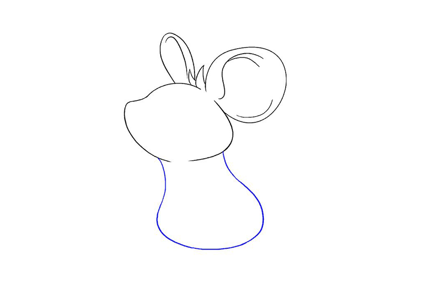 萌萌的小老鼠怎么画-图9