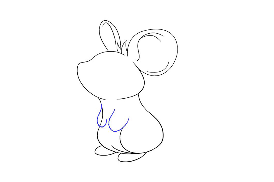 萌萌的小老鼠怎么画-图12