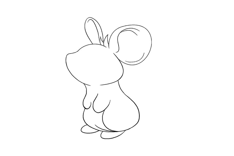 萌萌的小老鼠怎么画-图13