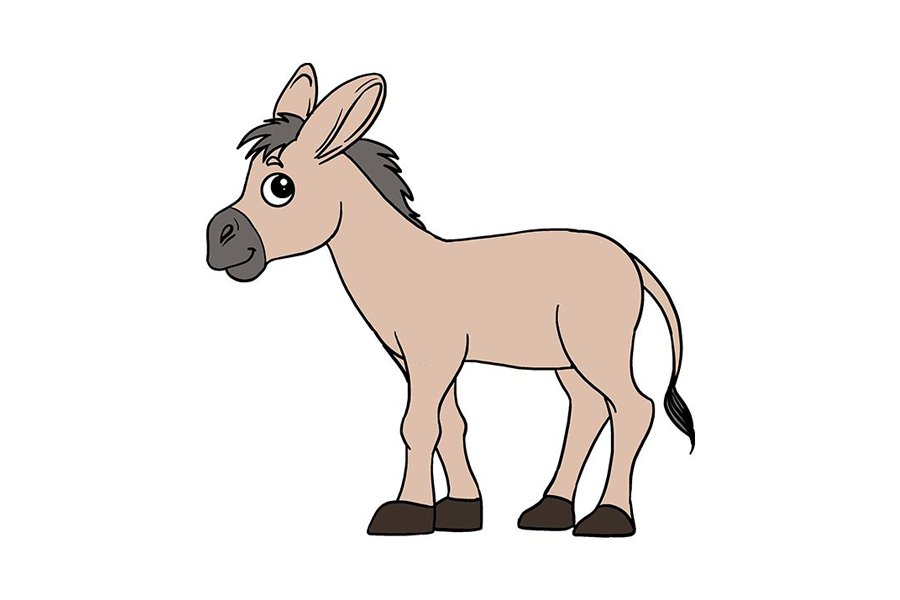 如何画驴子