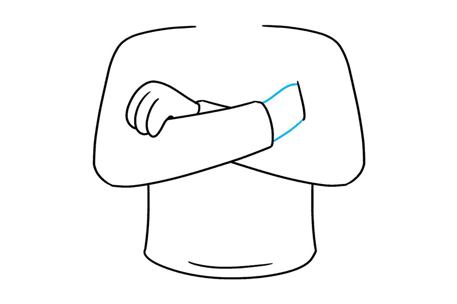 如何画手臂交叉-图7