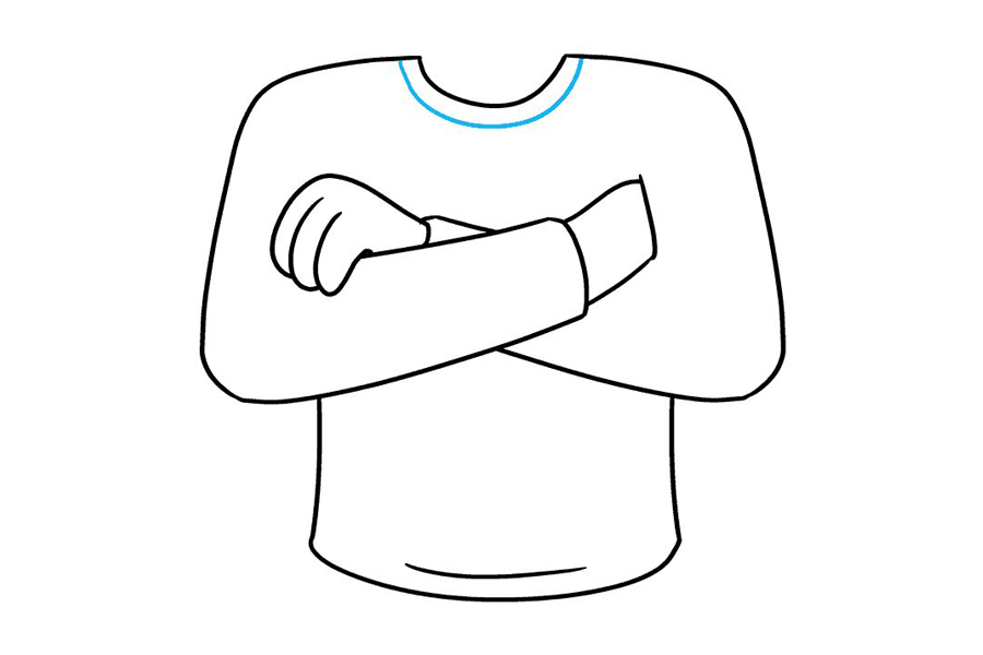 如何画手臂交叉-图9