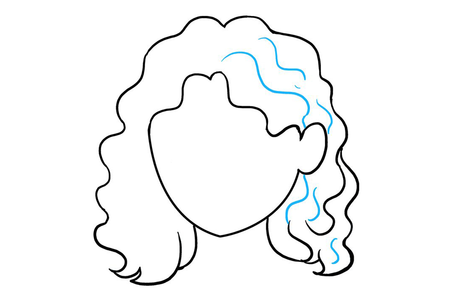 女士卷发怎么画-图8