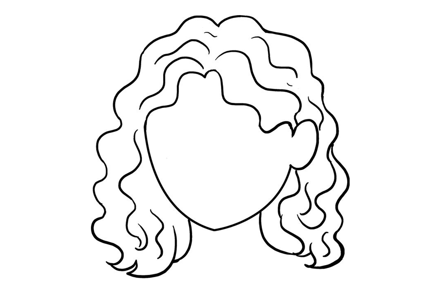 女士卷发怎么画-图9