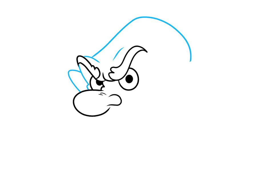 卡通人物愤怒的脸怎么画-图4