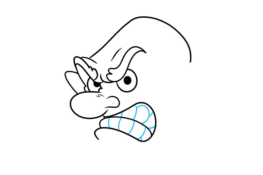 卡通人物愤怒的脸怎么画-图6