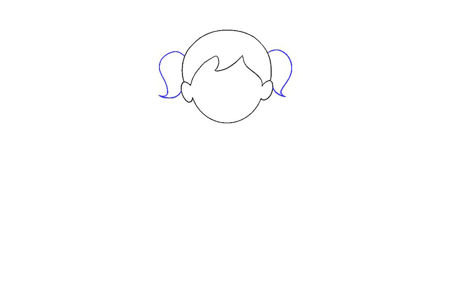 穿裙子的小女孩怎么画-图7