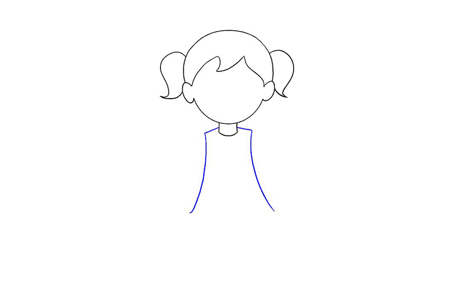 穿裙子的小女孩怎么画-图9